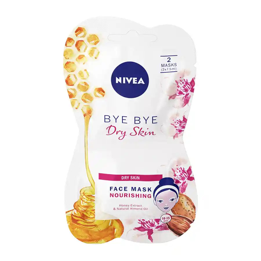 Nivea Nourishing Μάσκα Προσώπου Honey 2x7,5ml.
