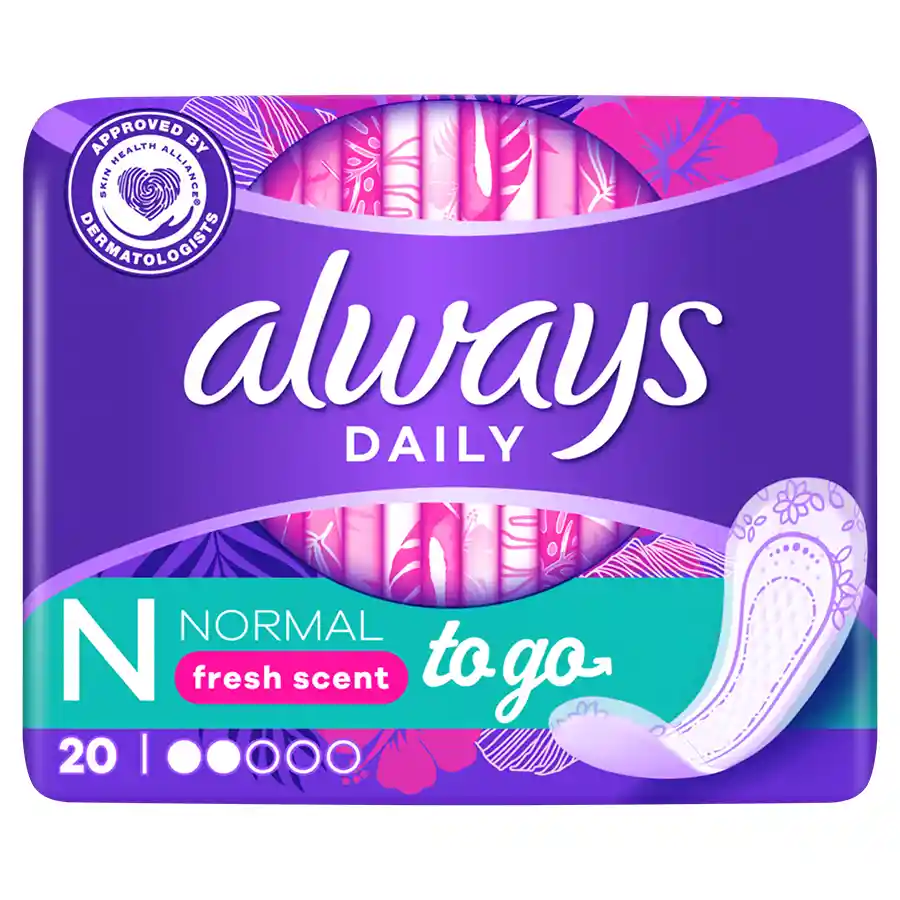 Always Dailies Σερβιετάκια Singles To Go Normal Fresh 20τεμ.