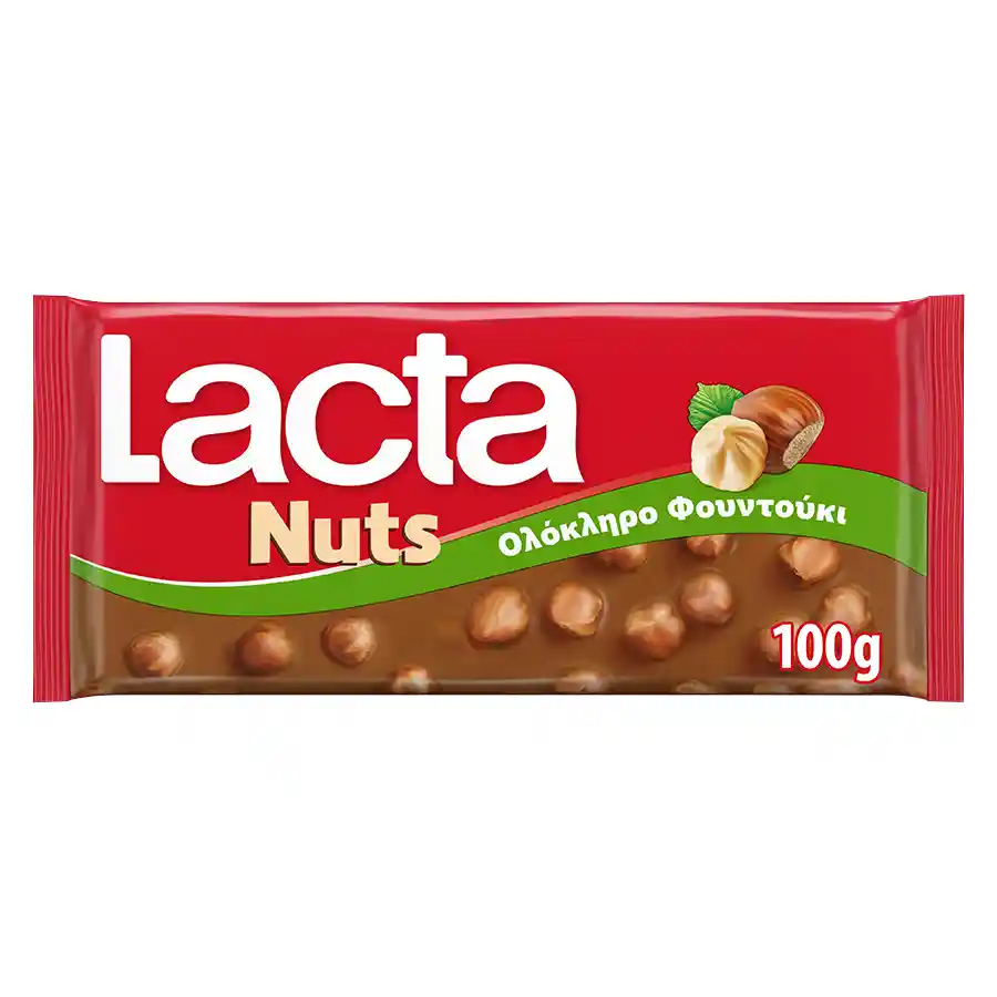 Lacta Σοκολάτα Με Ολόκληρο Φουντούκι 100γρ.