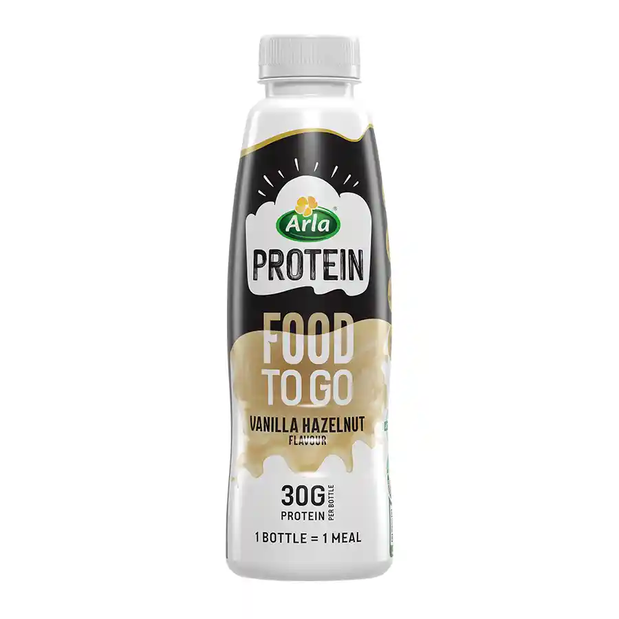 Arla Protein Food To Go Vanilla Hazelnut 500ml.