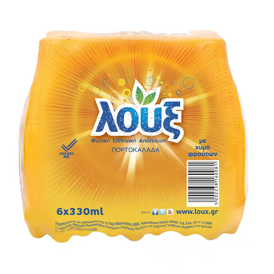 Λουξ Πορτοκαλάδα 6x330ml.