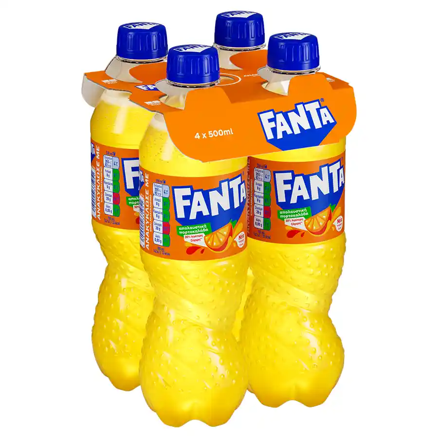 Fanta Πορτοκάλι 4x500ml.