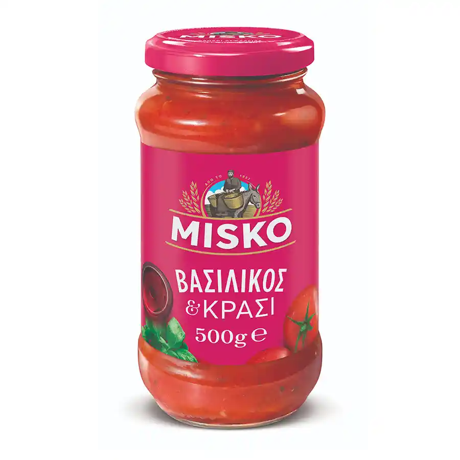 Misko Σάλτσα Βασιλικός & Κρασί 500γρ.
