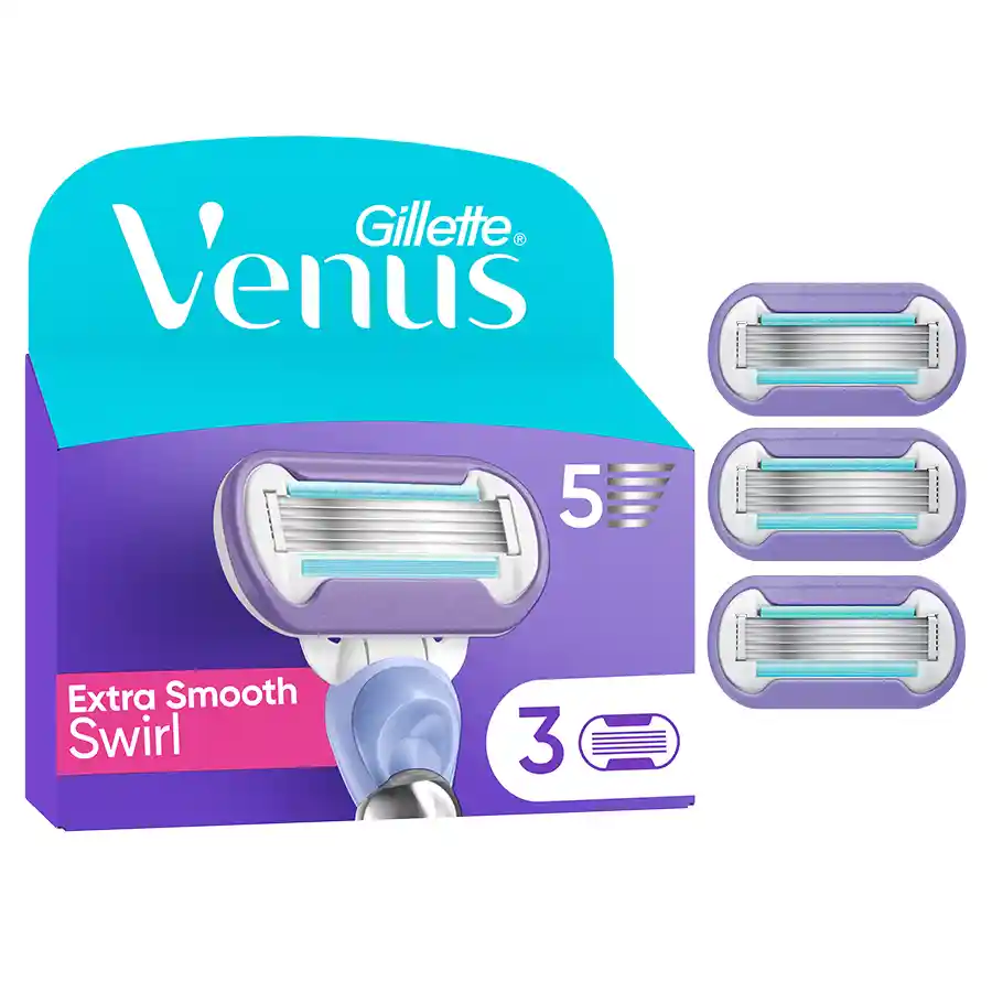 Gillette Venus Smooth Swirl Ανταλλακτικές Κεφαλές 3τεμ. 