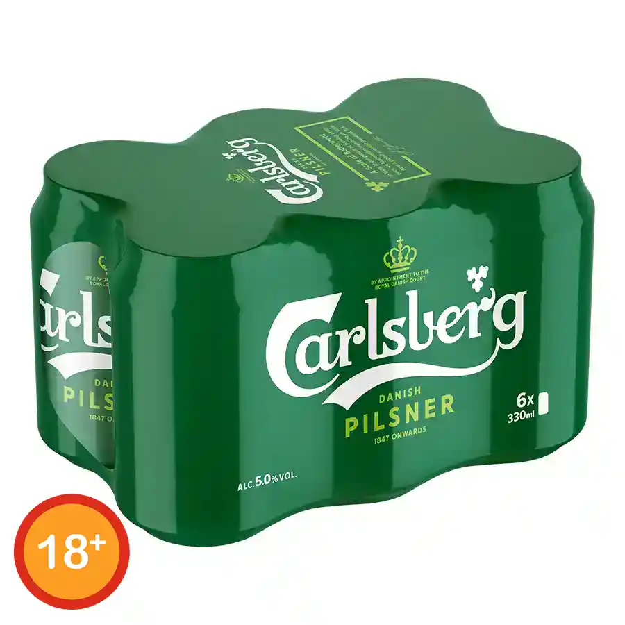 Carlsberg Μπίρα Pilsner 6x330ml.