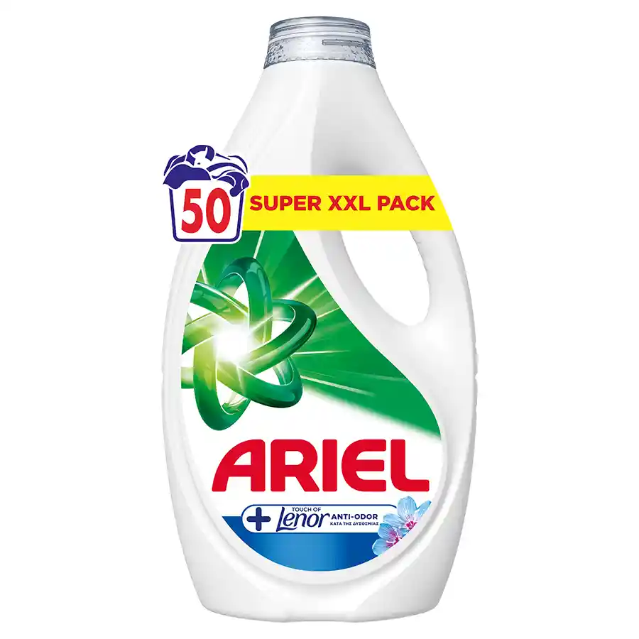 Ariel Touch Of Lenor Color Υγρό Απορρυπαντικό Πλυντηρίου Ρούχων 50mez. 2,25lt.