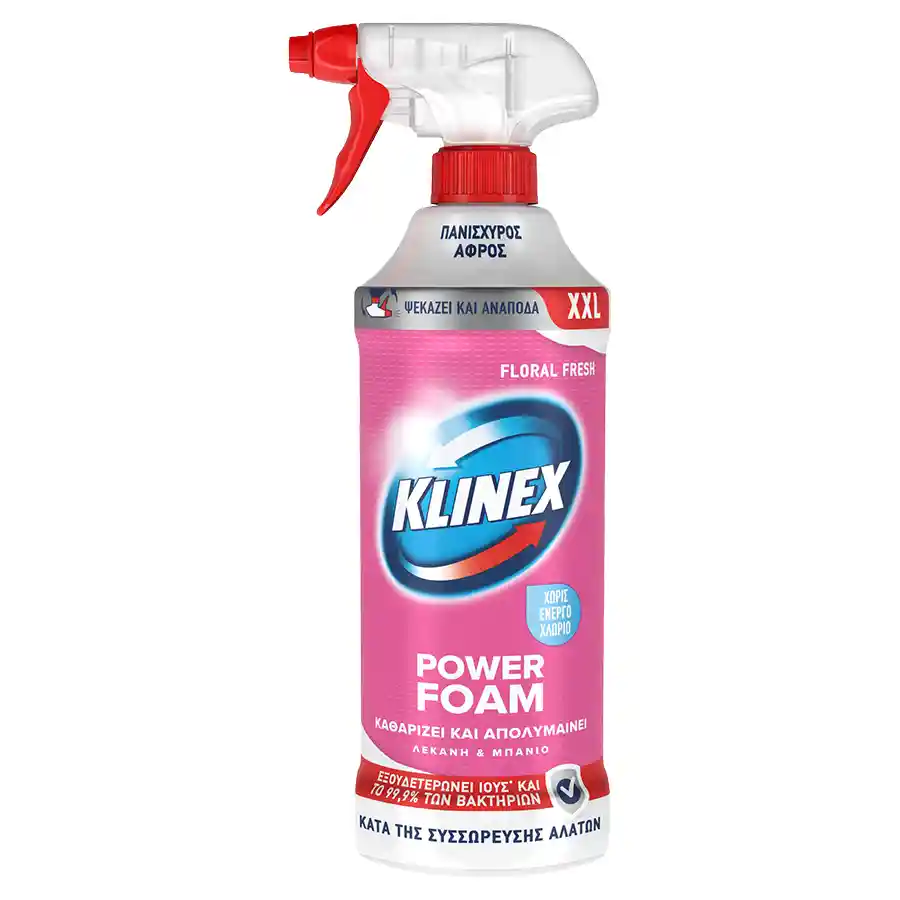 Klinex Power Foam Σπρέι Μπάνιο Floral Fresh 650ml.