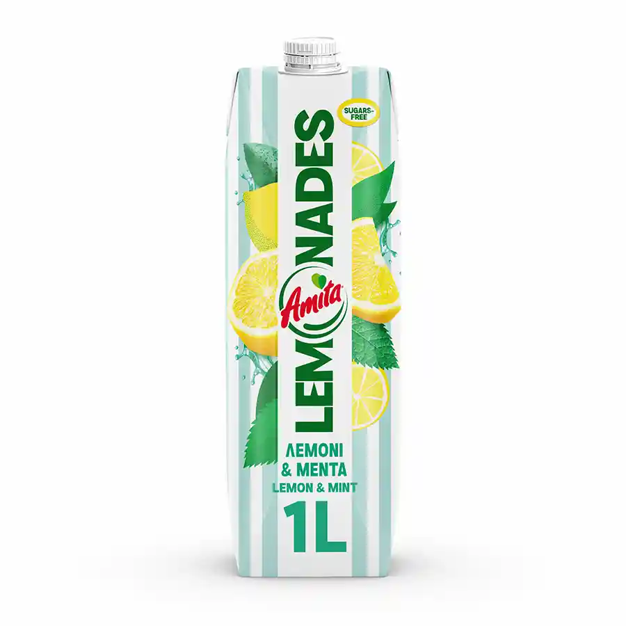 Amita Lemonades Λεμόνι Μέντα 1lt.