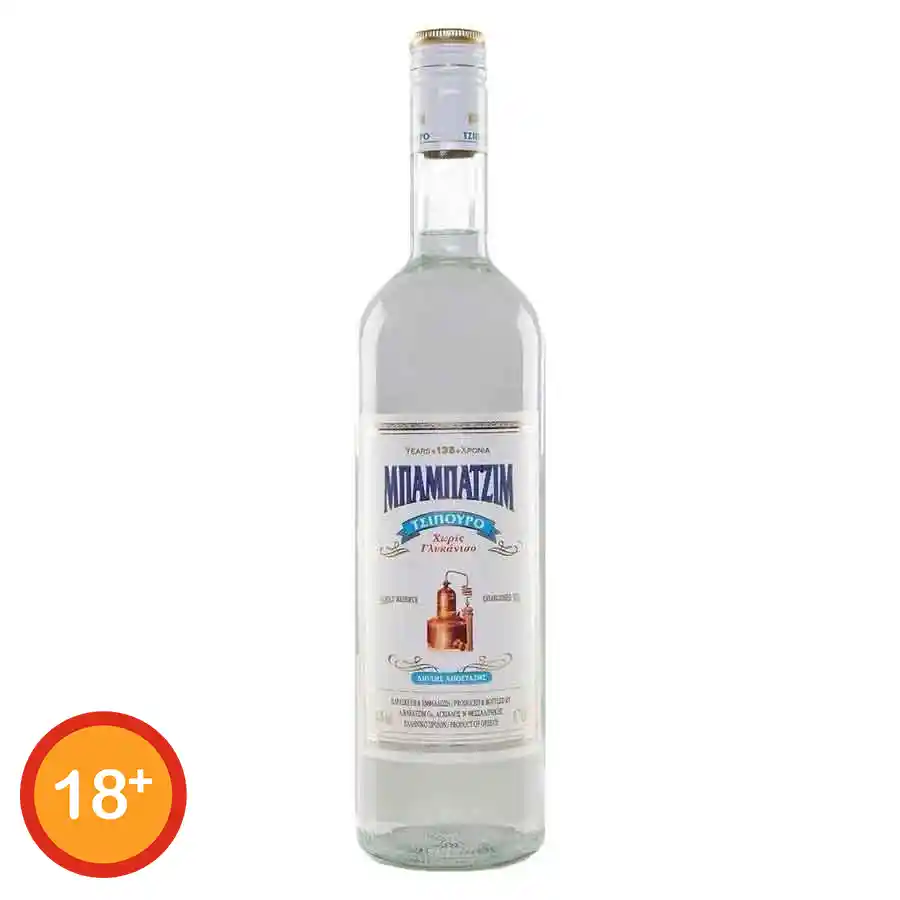 Μπαμπατζίμ Τσίπουρο Χωρίς Γλυκάνισο 700ml.