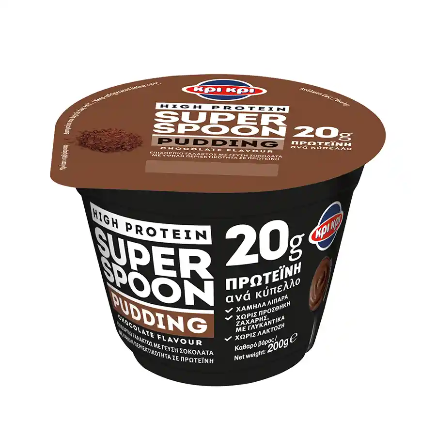 Κρι Κρι Super Spoon Πουτίγκα High Protein Σοκολάτα Χωρίς Λακτόζη 200γρ.