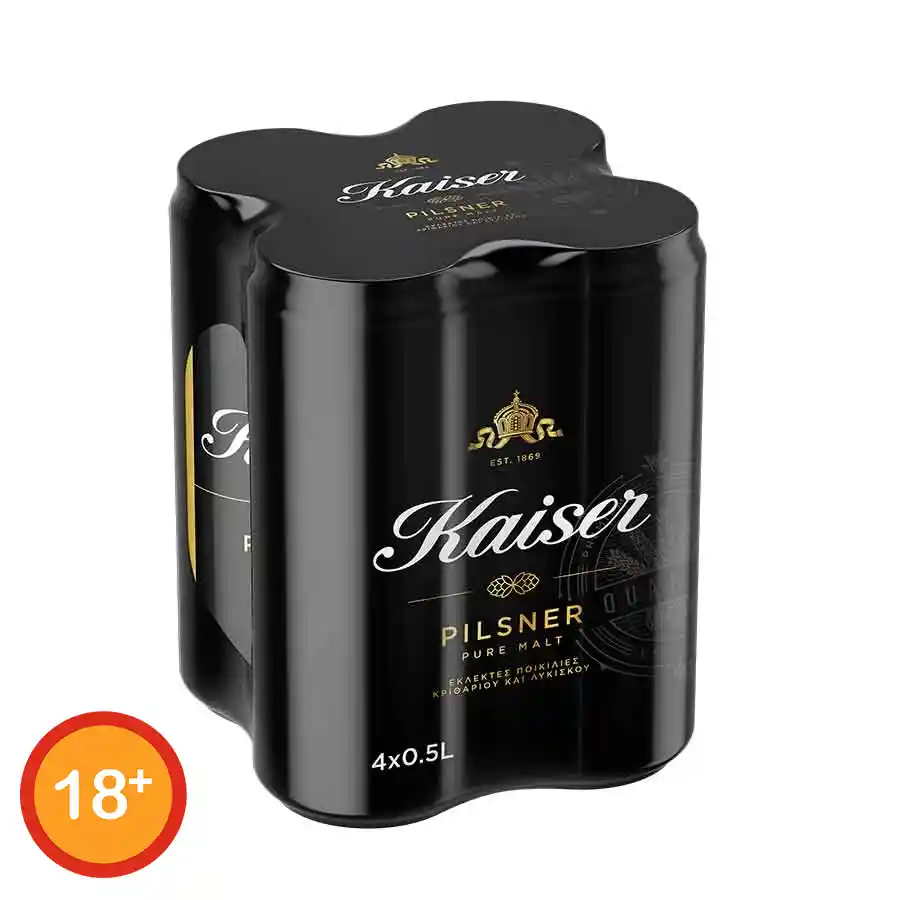 Kaiser Μπίρα Pilsner 4x500ml.