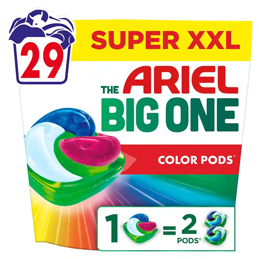 Ariel Big One Pods Απορρυπαντικό Πλυντηρίου Ρούχων Color 29τεμ. 1.052,70kg.