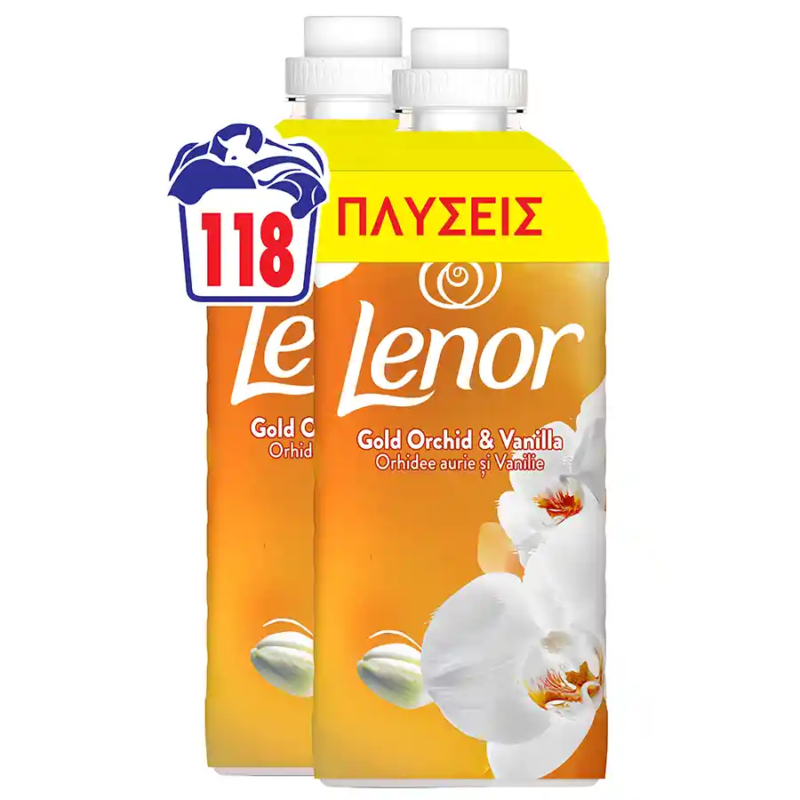 Lenor Joy Συμπυκνωμένο Μαλακτικό Ρούχων Gold Orchid 2x59mez. 2,478lt.