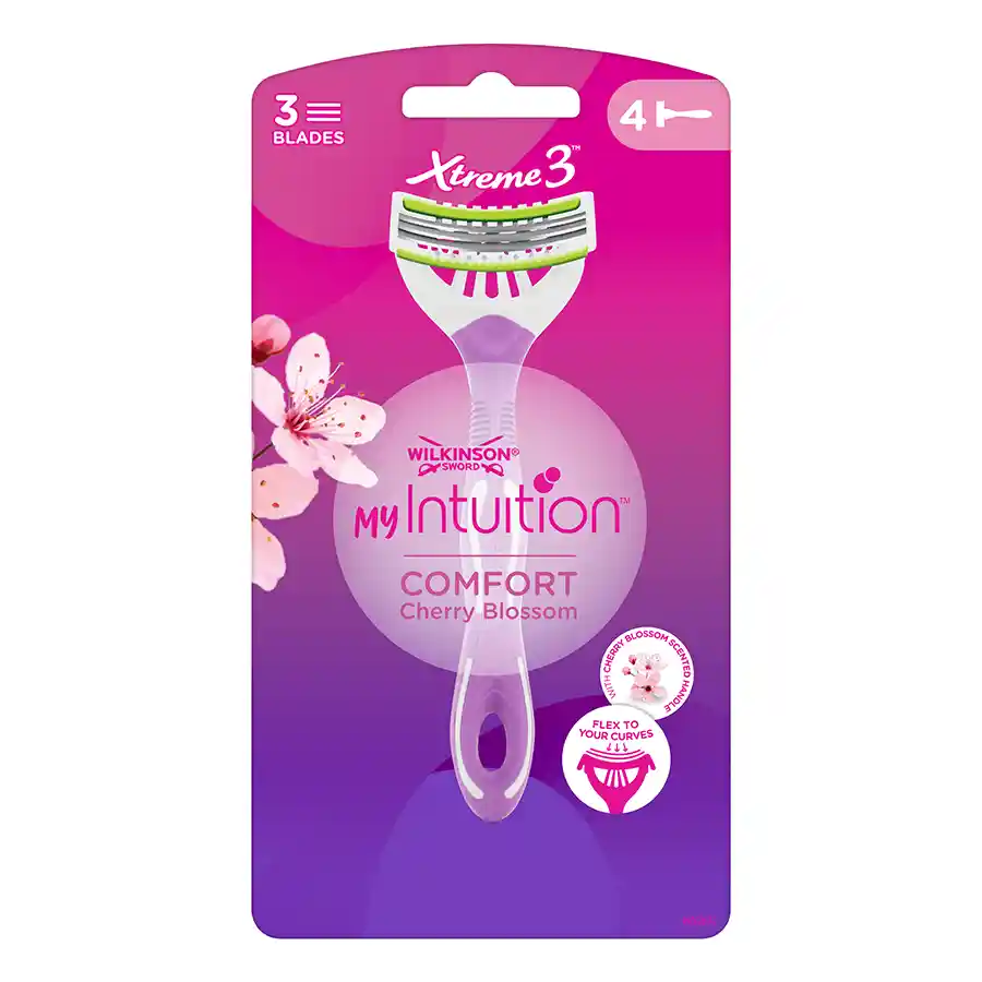 Wilkinson Xtreme Comfort Ξυριστική Μηχανή Cherry Blossom 3Λεπίδων  4τεμ.