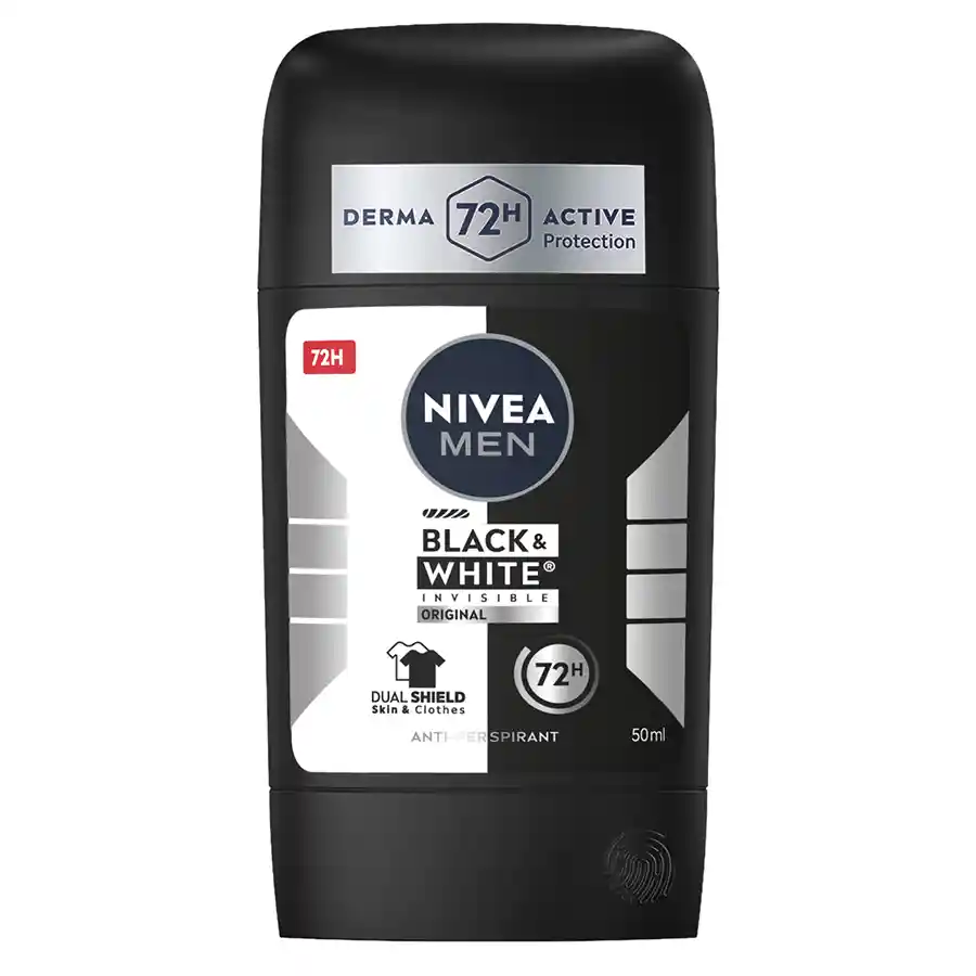 Nivea Men Original Αποσμητικό Black & White Invisible Στικ 50ml.