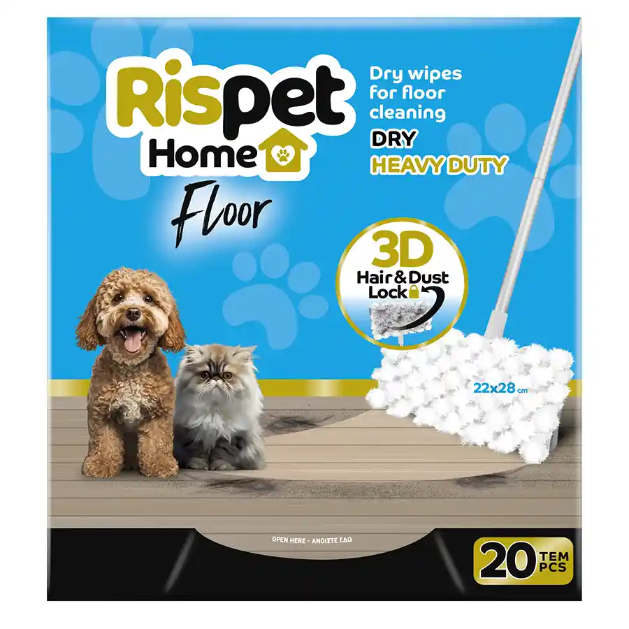 Rispet Home Στεγνά Πανάκια Καθαρισμού Πατώματος Heavy Duty 3D 20τεμ.