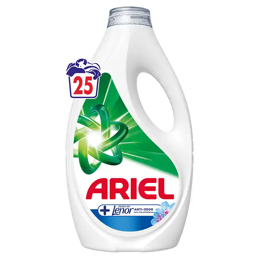 Ariel Touch Of Lenor Color Υγρό Απορρυπαντικό Πλυντηρίου Ρούχων 25mez. 1,125lt.