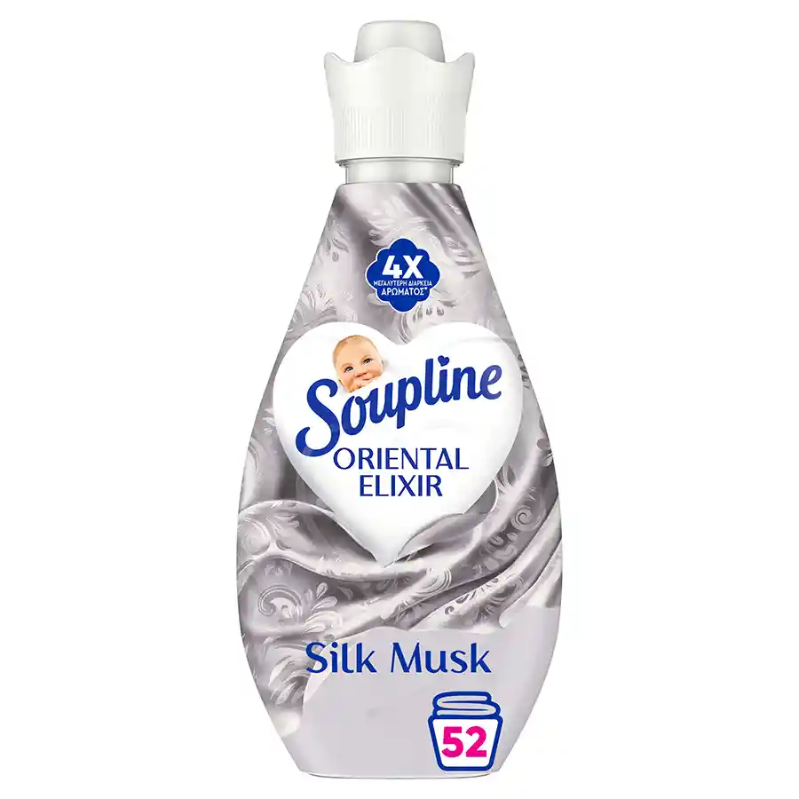 Soupline Elixir Oriental Συμπυκνωμένο Μαλακτικό Ρούχων Silk Musk 52mez. 730ml.