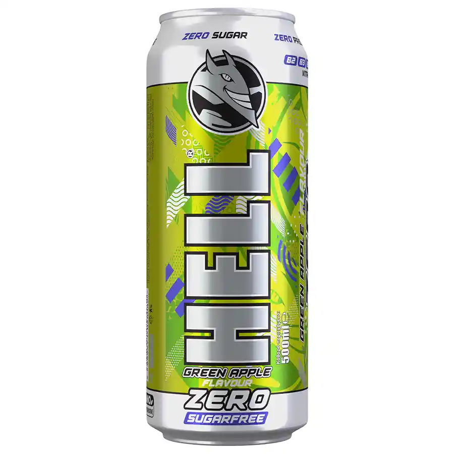 Hell Energy Drink Green Apple Zero 500ml.