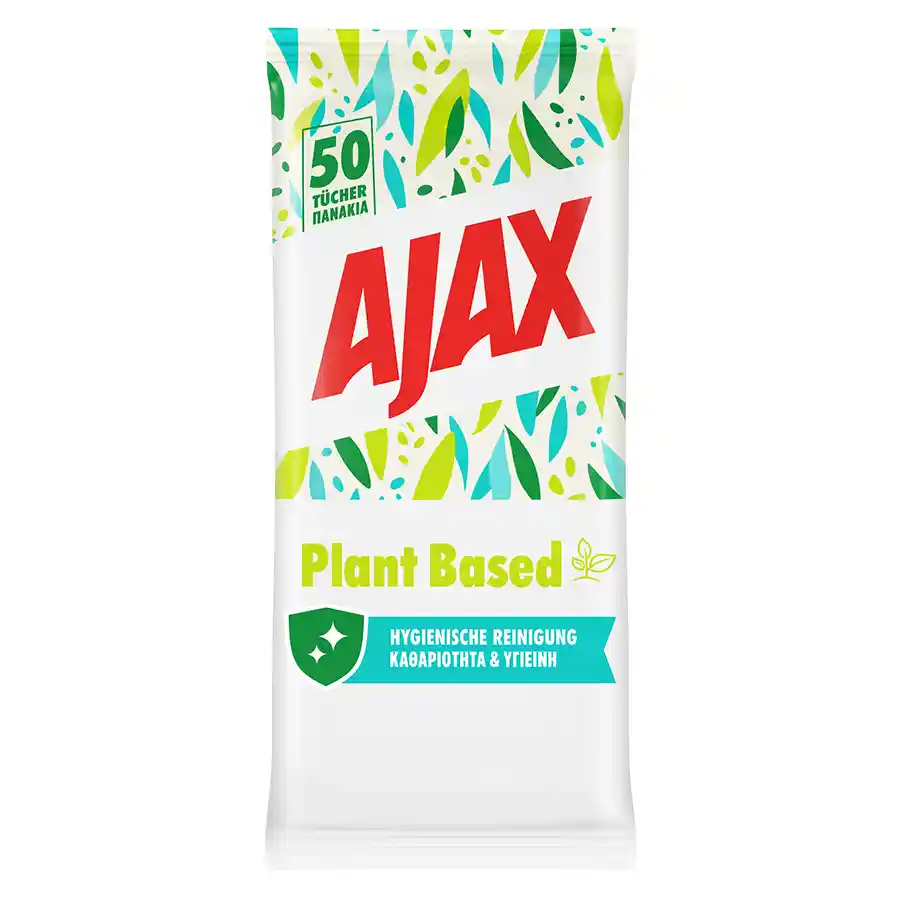 Ajax Υγρά Πανάκια Καθαρισμού Για Όλες Τις Επιφάνειες 50τεμ.