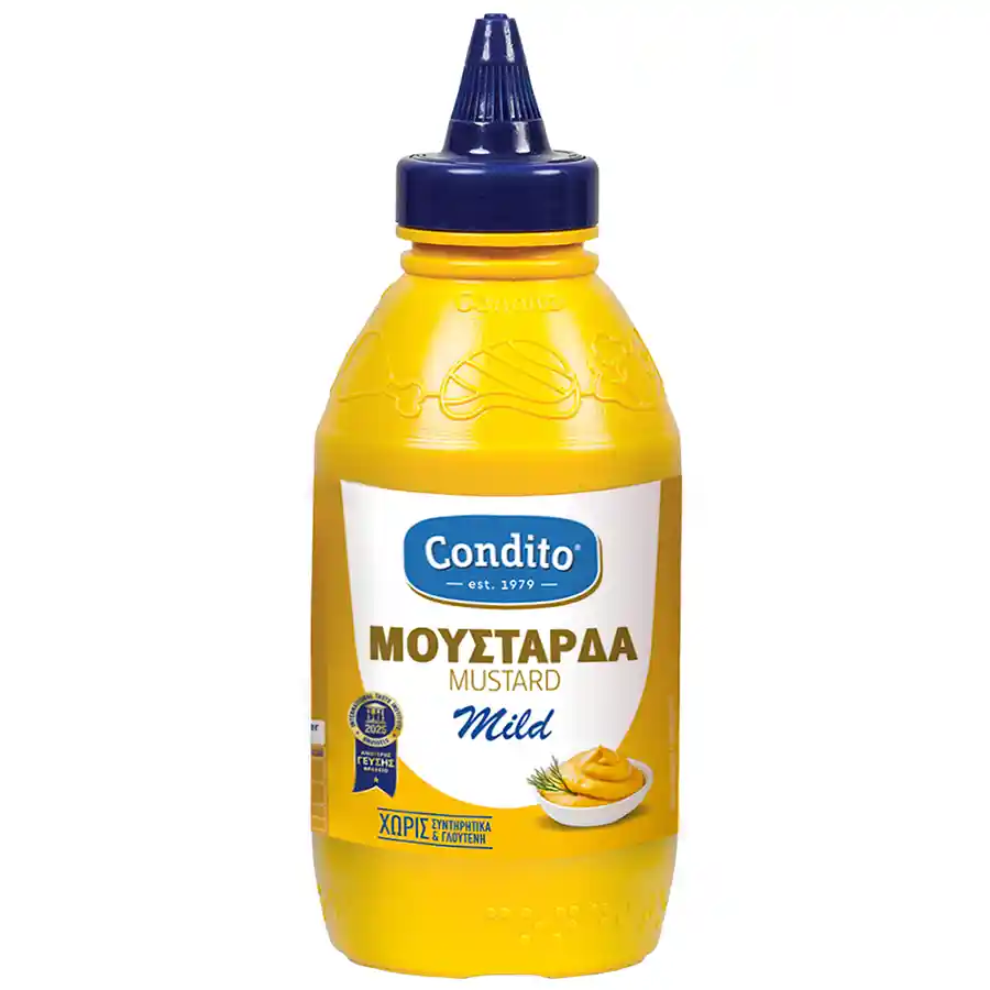 Condito Κλασική Απαλή Μουστάρδα Χωρίς Γλουτένη 500γρ. 