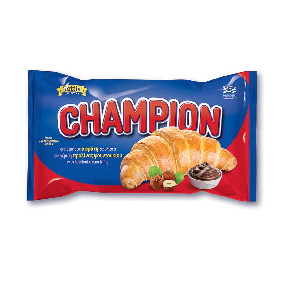 Tottis Champion Κρουασάν Με Πραλίνα Φουντουκιού 70γρ.
