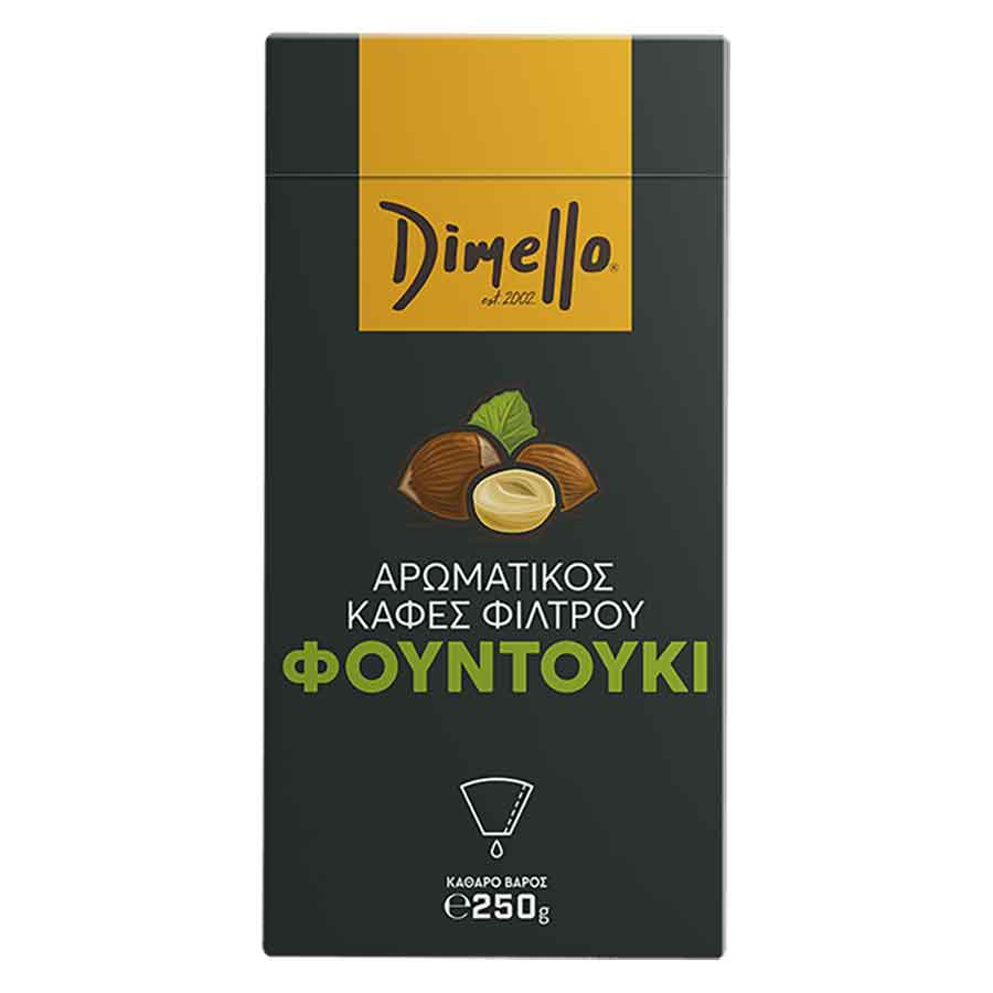 Dimello Καφές Φίλτρου Φουντούκι 250γρ.