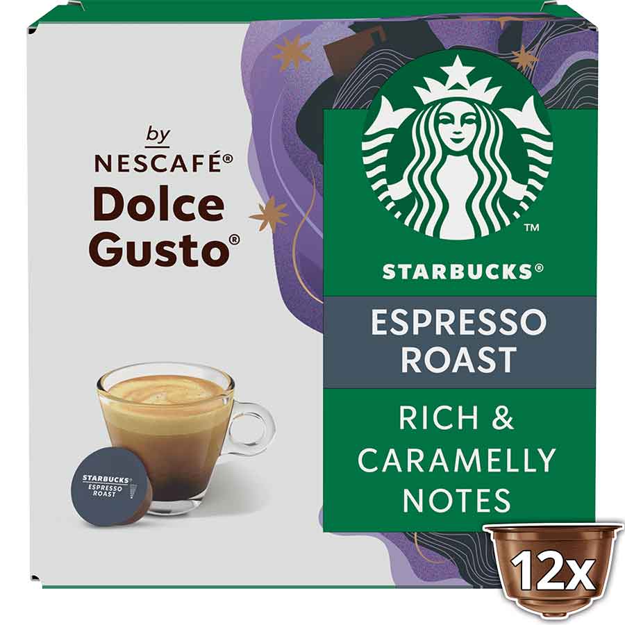 Starbucks Dolce Gusto Καφές Espresso Roast Σε Κάψουλες 12τεμ. 66γρ.