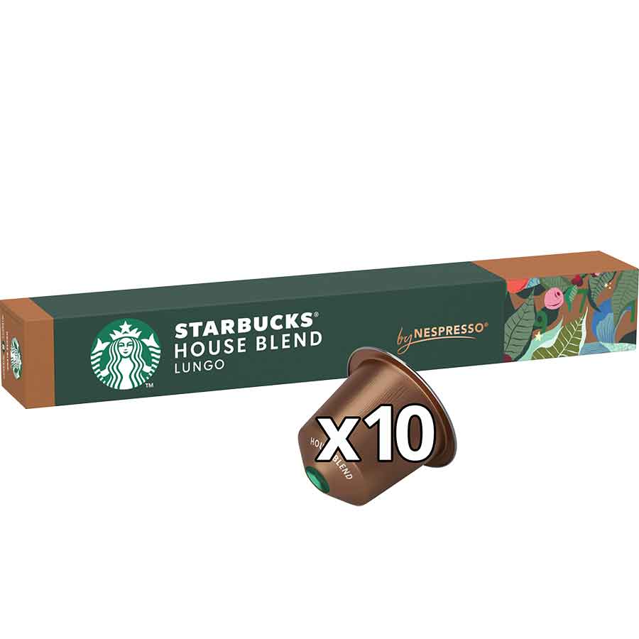 Starbucks Καφές Espresso Lungo House Blend Σε Κάψουλες 10τεμ. 57γρ.
