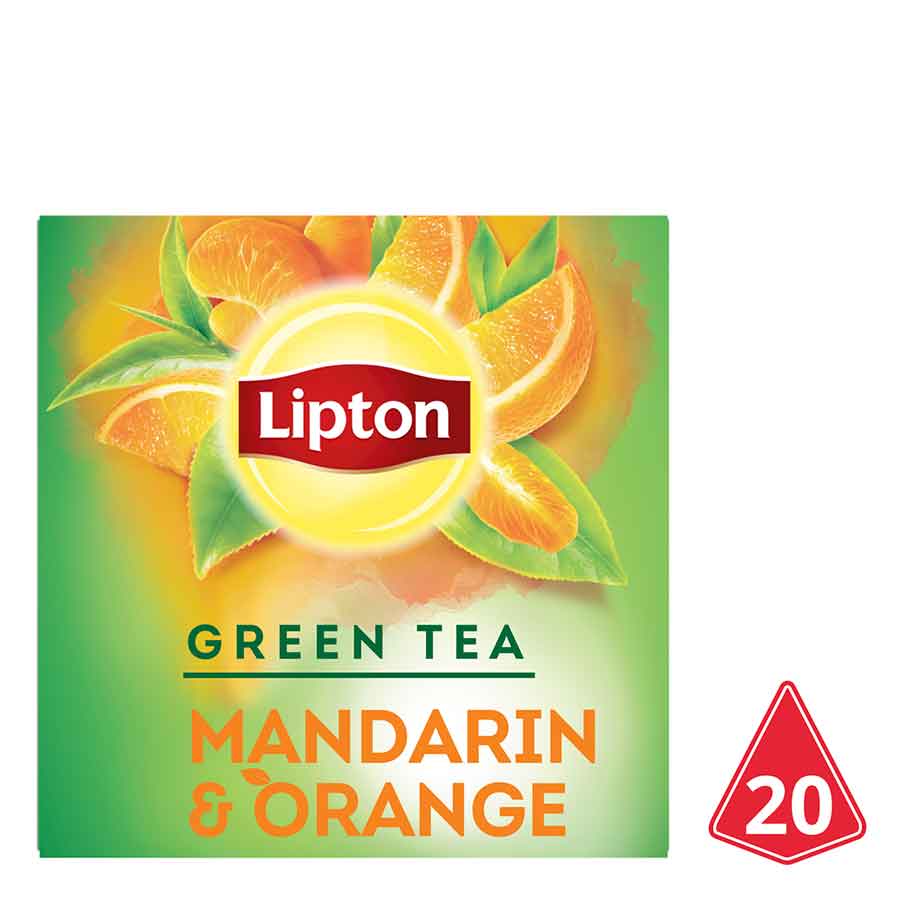 Lipton Cheerful Πράσινο Τσάι Μανταρίνι & Πορτοκάλι Σε Πυραμίδες 20x1,8γρ.