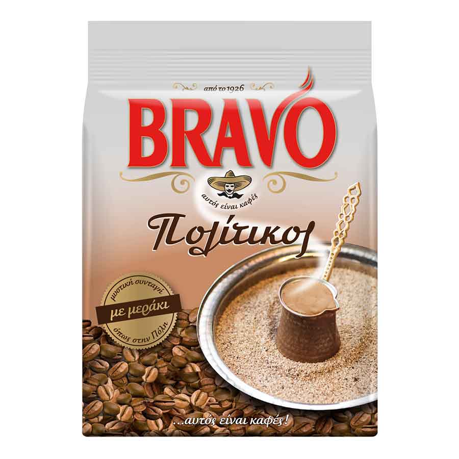 Bravo Καφές Ελληνικός Πολίτικος 194γρ.