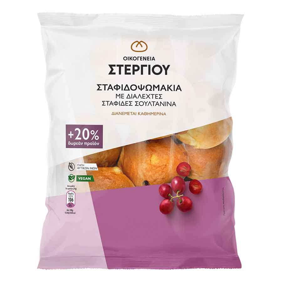 Οικογένεια Στεργίου Σταφιδόψωμο 290γρ.