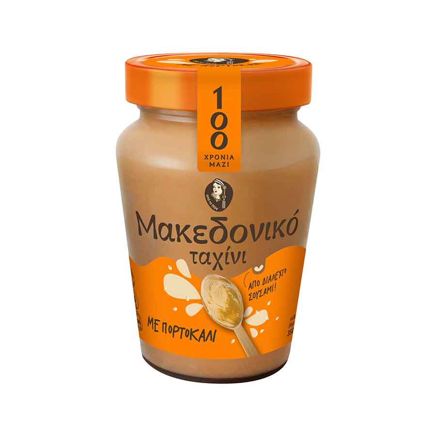 Μακεδονικό Ταχίνι Με Πορτοκάλι Χωρίς Γλουτένη 350γρ.