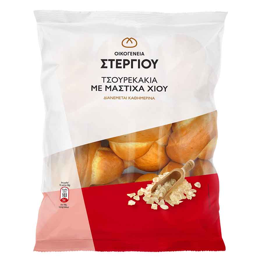 Οικογένεια Στεργίου Τσουρεκάκια Με Μαστίχα Χίου 300γρ.