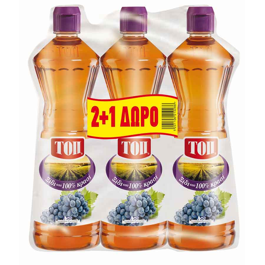 Τοπ Ξύδι Χωρίς Γλουτένη 350ml.2+1Δώρο