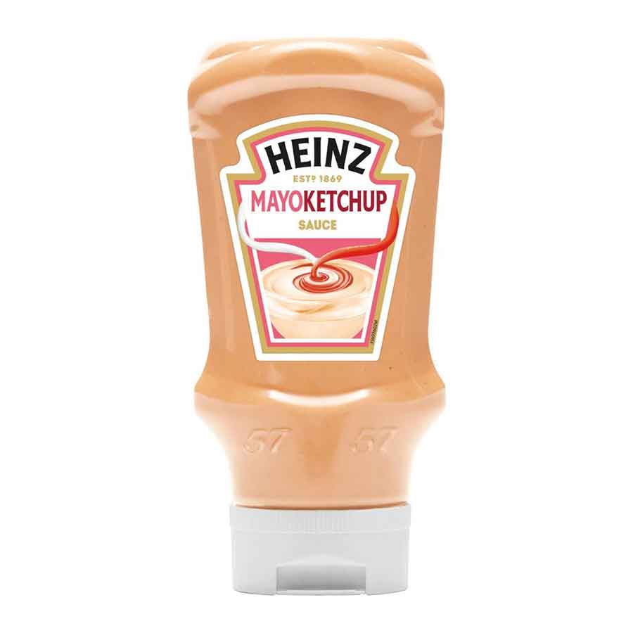 Heinz Mayoketchup Μαγιονέζα Top Down 415ml.
