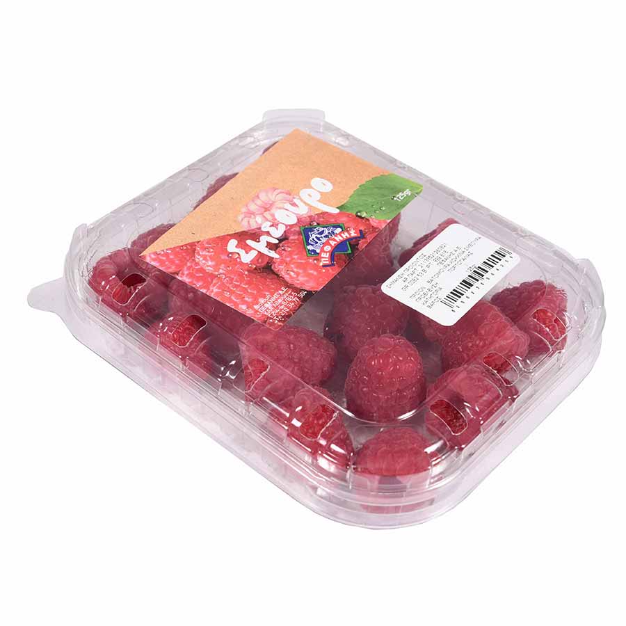 Raspberries Σμέουρα Εισαγωγής Α΄ Ποιότητα Συσκευασία 125γρ. 
