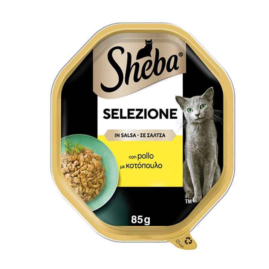 Sheba Selezione Γατοτροφή Κοτόπουλο Σε Σάλτσα 85γρ.