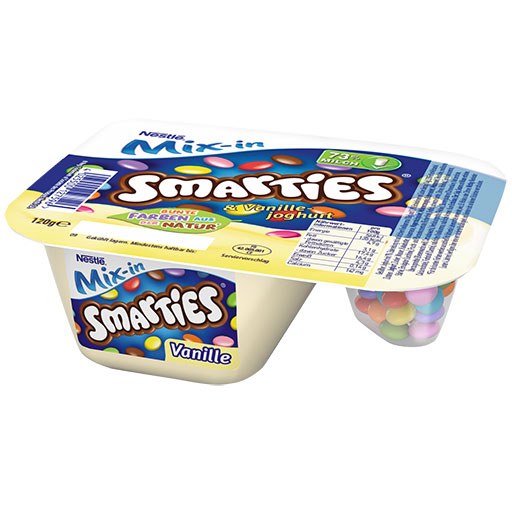 Nestle Επιδόρπιο Γιαουρτιού Βανίλια Με Smarties 120γρ.