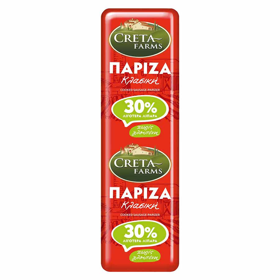 Creta Farms Πάριζα 30% Λιγότερα Λιπαρά Χωρίς Γλουτένη