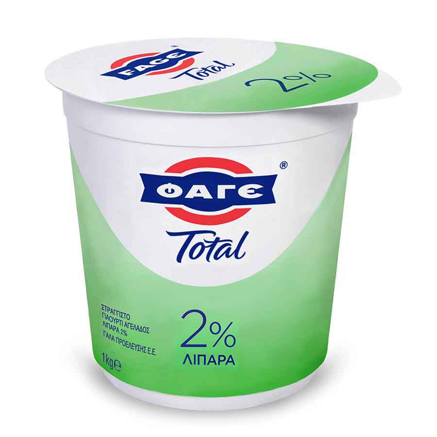 Φάγε Total Γιαούρτι Στραγγιστό 2% Λιπαρά 1kg.