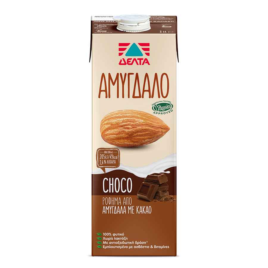 Δέλτα Φυτικό Ρόφημα Αμύγδαλο Με Κακάο 1lt.