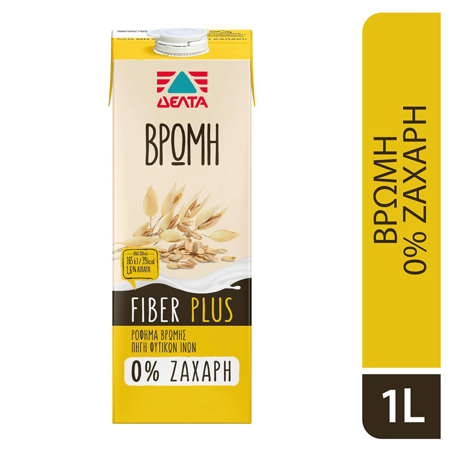 Δέλτα Φυτικό Ρόφημα Βρώμης Fiber 1lt.