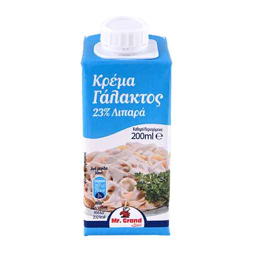 MrGrand Κρέμα Γάλακτος 23% 200ml.
