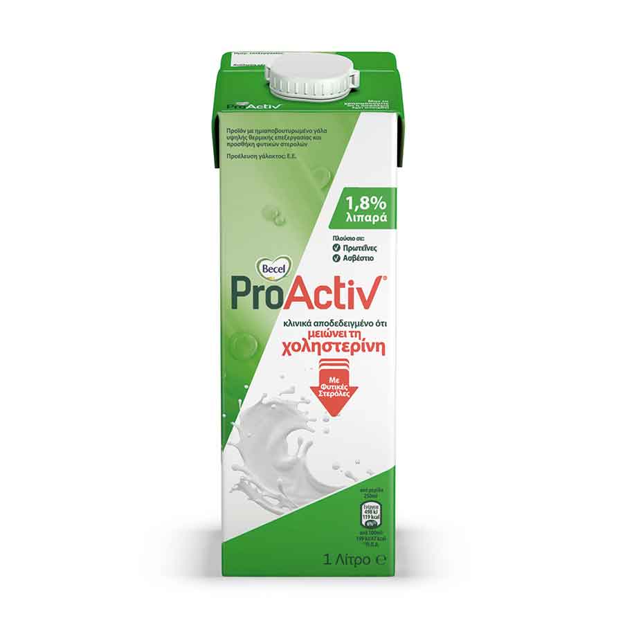 Becel Pro Activ Ρόφημα Γάλακτος 1,8% Λιπαρά Υψηλής Θερμικής Επεξεργασίας 1lt. 