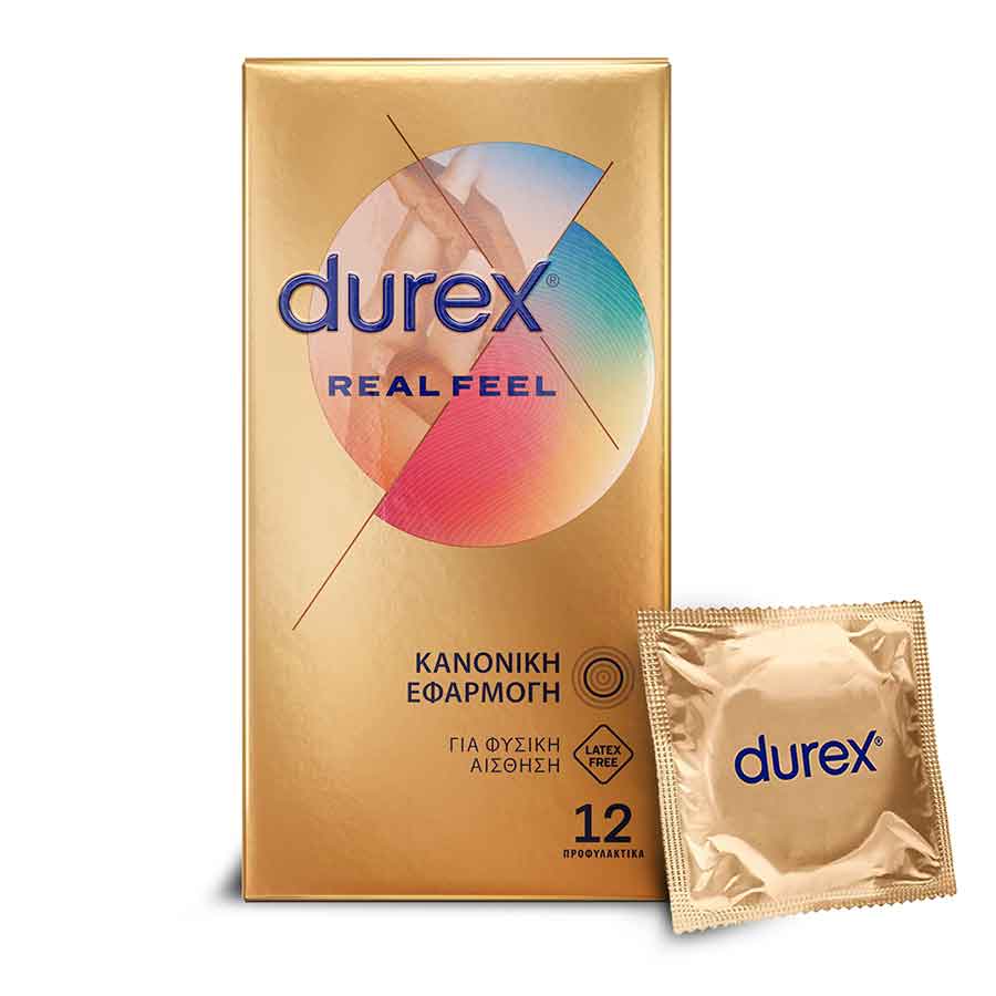 Durex Real Feel Προφυλακτικά 12τεμ.