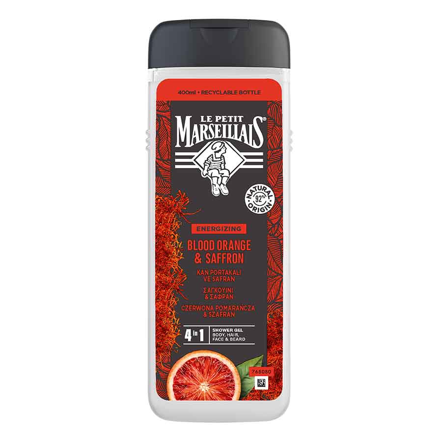 Le Petit Marseillais Men Αφρόλουτρο Σαγκουίνι & Σαφράν 400ml.