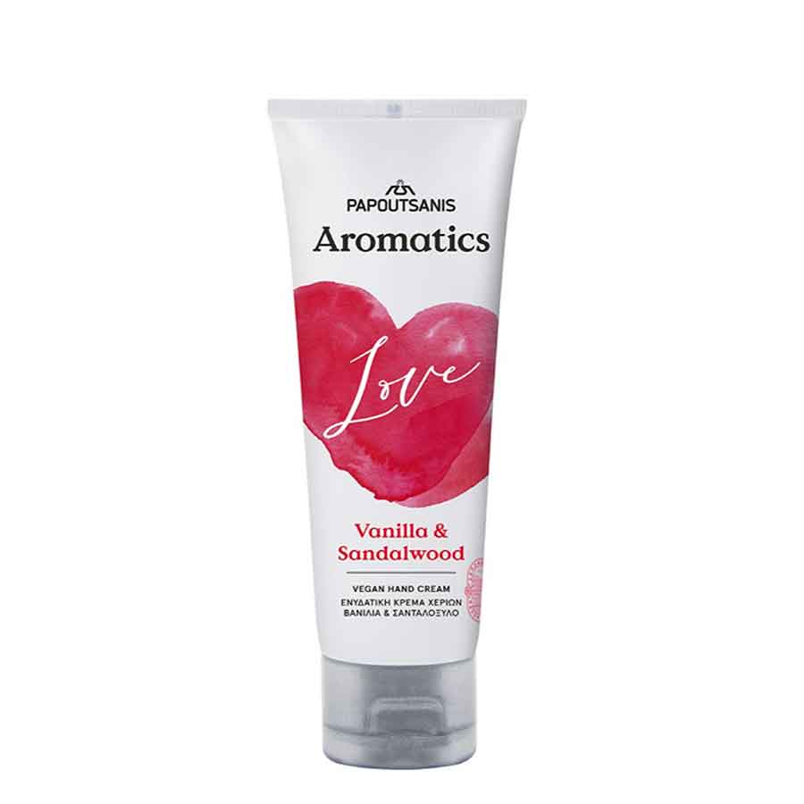 Papoutsanis Aromatics Love Κρέμα Χεριών Vanilla & Sandalwood 75ml.
