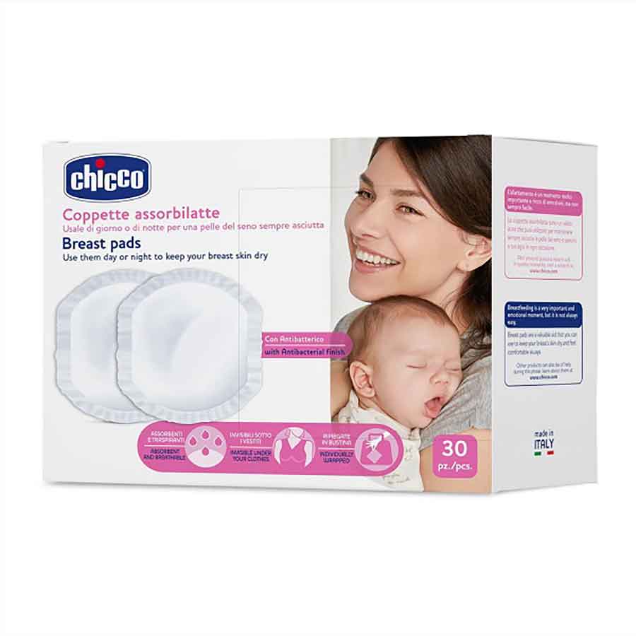 Chicco Επιθέματα Στήθους Αντιβακτηριακά 30τεμ.