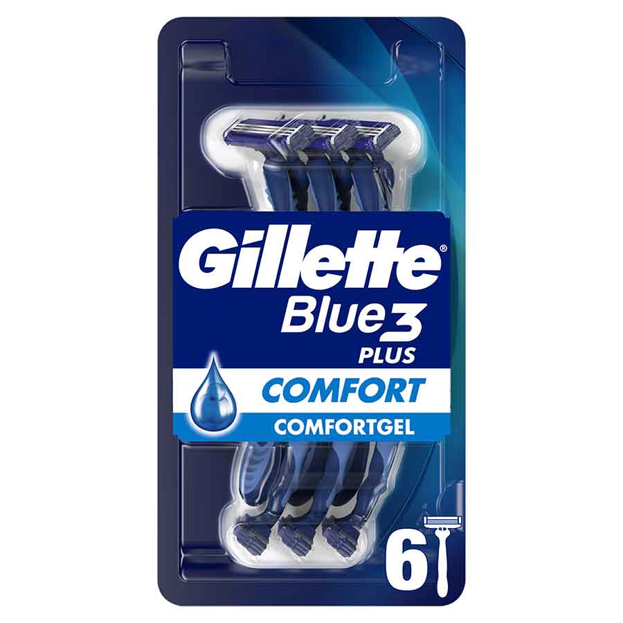 Gillette Blue3 Plus Comfort Ξυραφάκια Μιας Χρήσης 6τεμ.